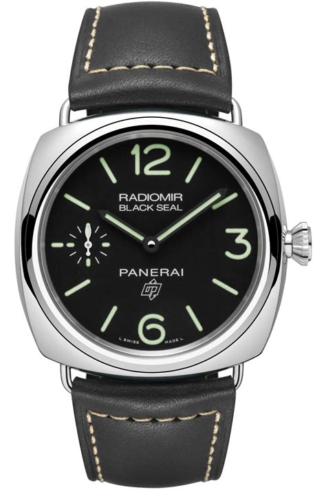 officine panerai radiomir black seal logo acciaio 45mm pam00380|Panerai .